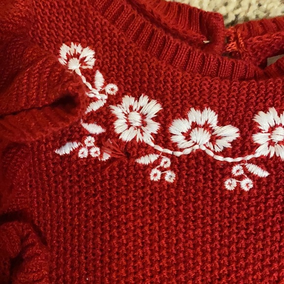 LIKE NEW Little Planet by Carters baby girl 100% organic cotton sweater dress 9M - Picture 5 of 9